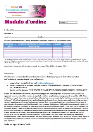 Modulo d'ordine